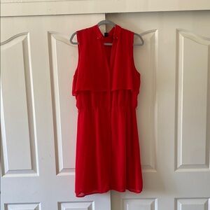 H&M Elegant Red Sleeveless Dress. Size 14